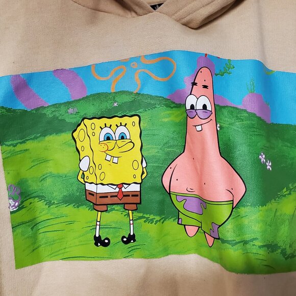 Men's Hoodie Nickelodeon SpongeBob SquarePants Long Sleeve Size Medium - Picture 2 of 7